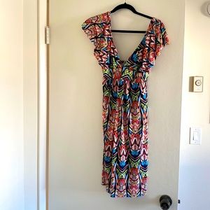 Colorful lightweight dress womens xs